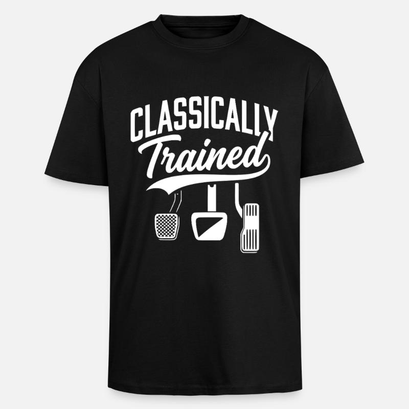 Classically Trained with Dimmer Manual Car  - Oversized Heavyweight Unisex T-Shirt - Schwarz