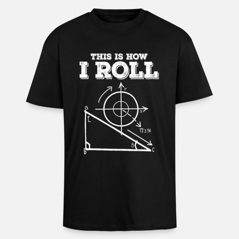 So mache ich ein Mathediagramm - Oversized Heavyweight Unisex T-Shirt - Schwarz