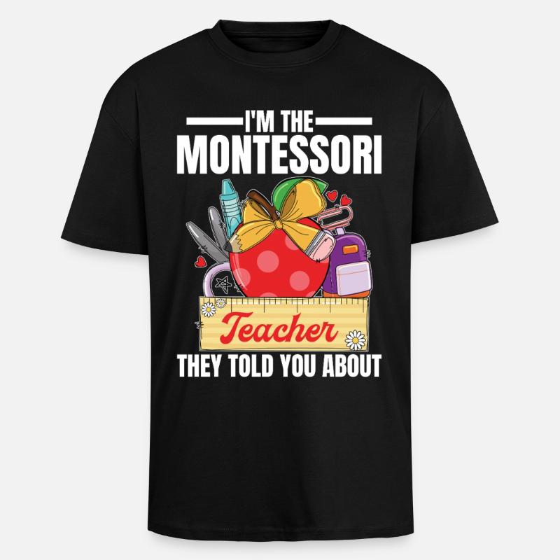 Schullehrer-Mitarbeiter-Methodenausbildung - Oversized Heavyweight Unisex T-Shirt - Schwarz
