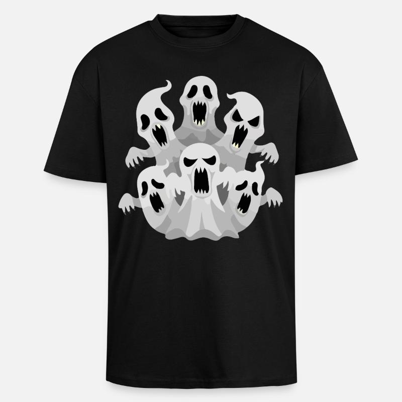 Ghost Pack - T-shirt unisexe oversize épais - noir