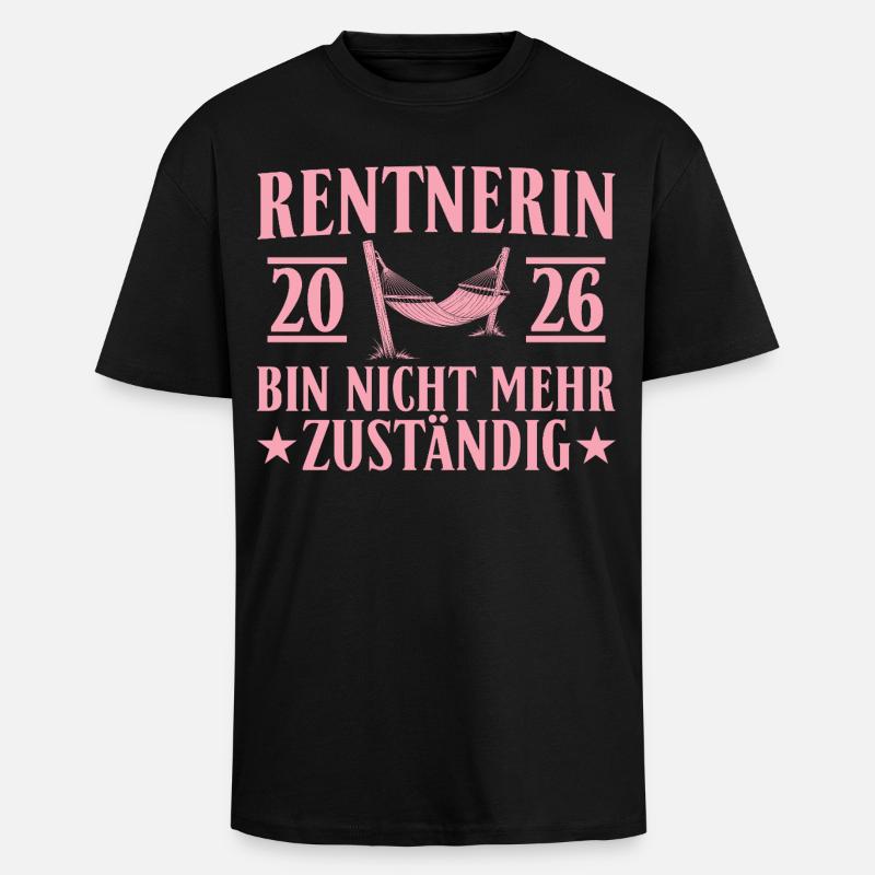 Retraité 2026 - Don non responsable - T-shirt unisexe oversize épais - noir