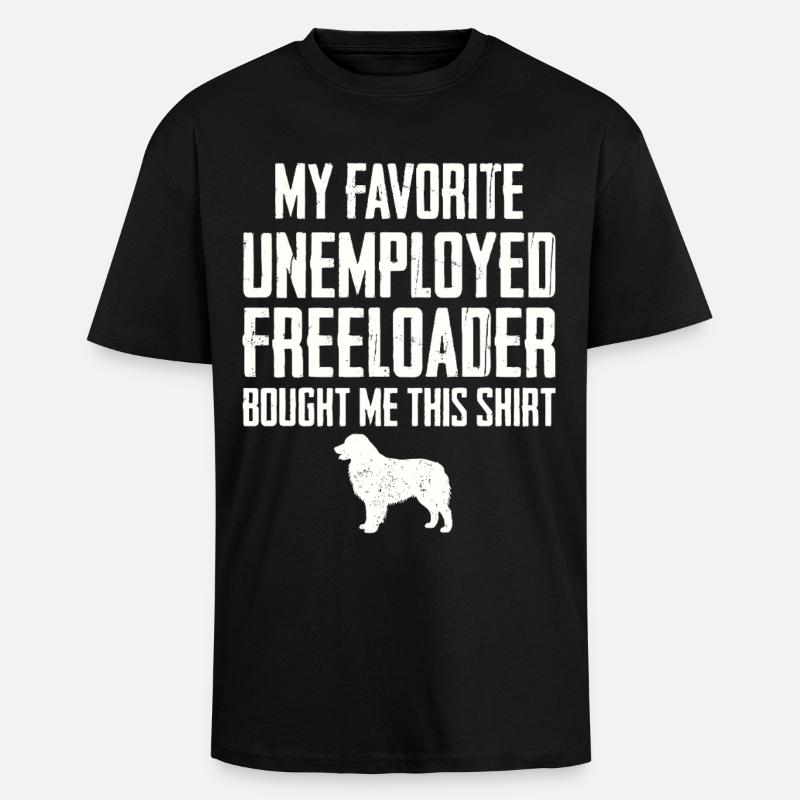 Lustiger Australian Shepherd Schmarotzer - Oversized Heavyweight Unisex T-Shirt - Schwarz