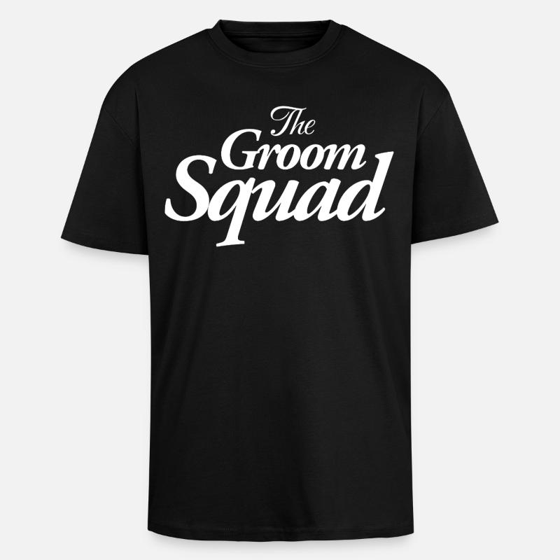 The Groom Squad - Oversized Heavyweight Unisex T-Shirt - Schwarz