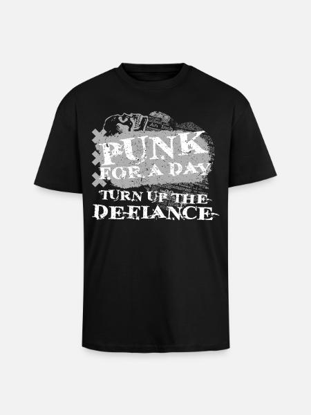 Punk For A Day - Unisex Oversized Heavyweight T-shirt - black