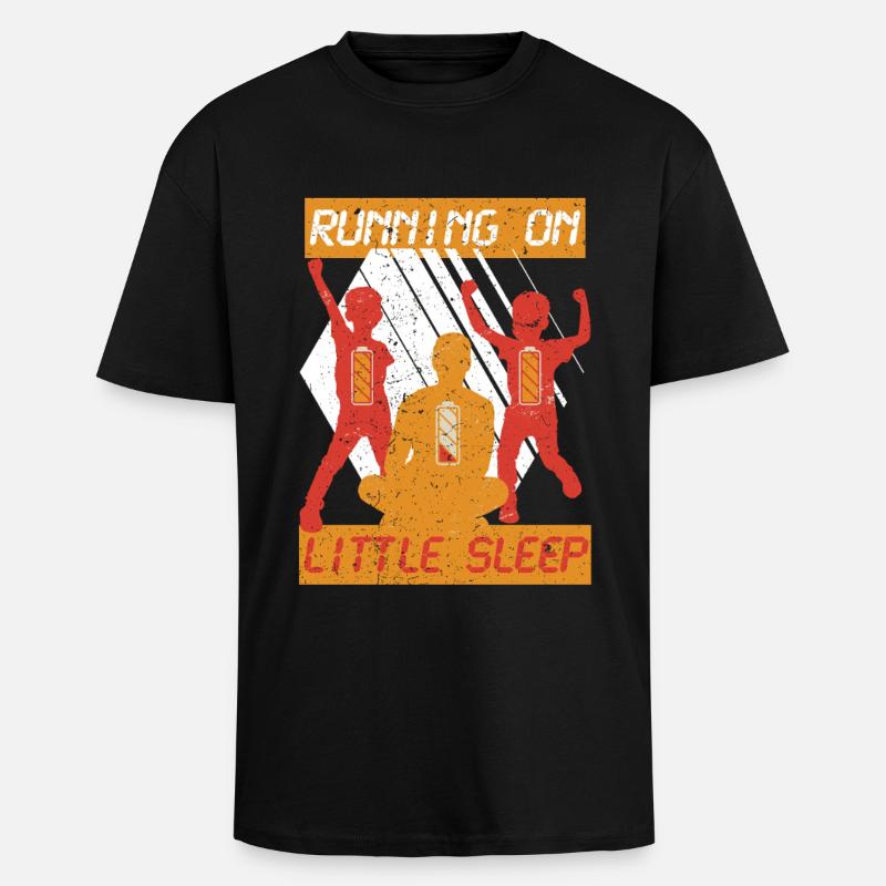 Single Dad Single Dad - Unisex Oversized Heavyweight T-shirt - black