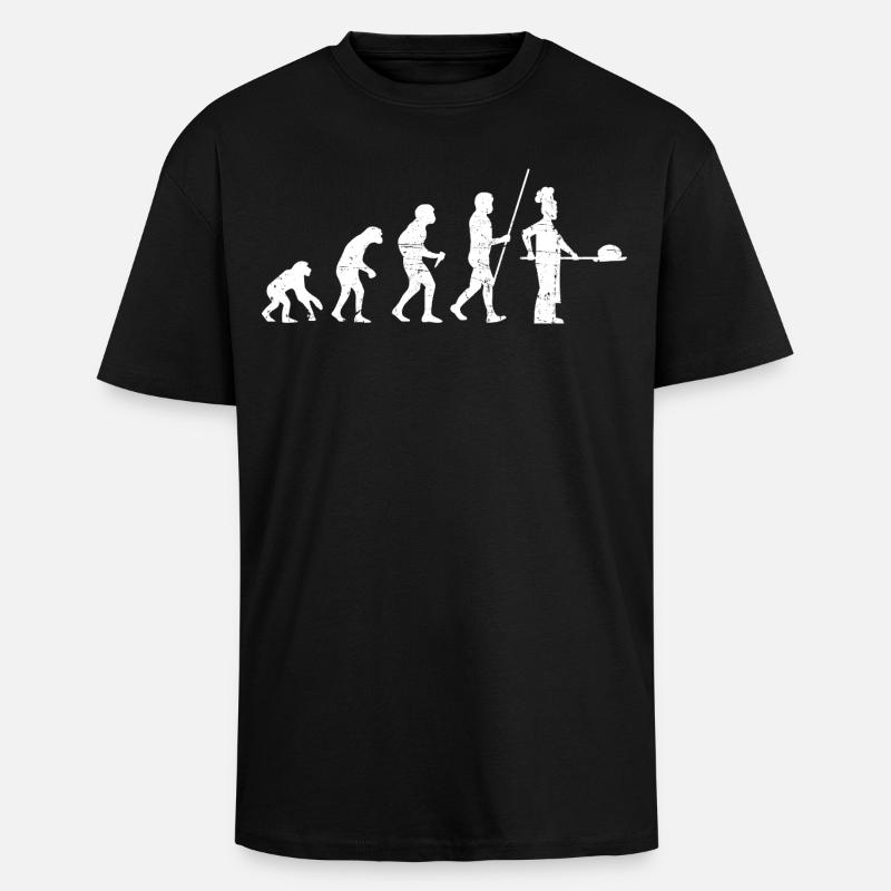 Boulanger Evolution Look Vieilli - T-shirt unisexe oversize épais - noir