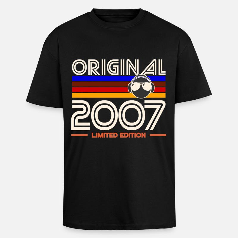 Original 2007 Limited Edition - Unisex Oversized Heavyweight T-shirt - black