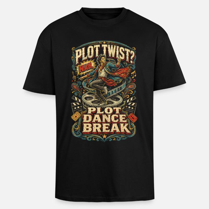 Bollywood Plot Dance Break - Oversized Heavyweight Unisex T-Shirt - Schwarz