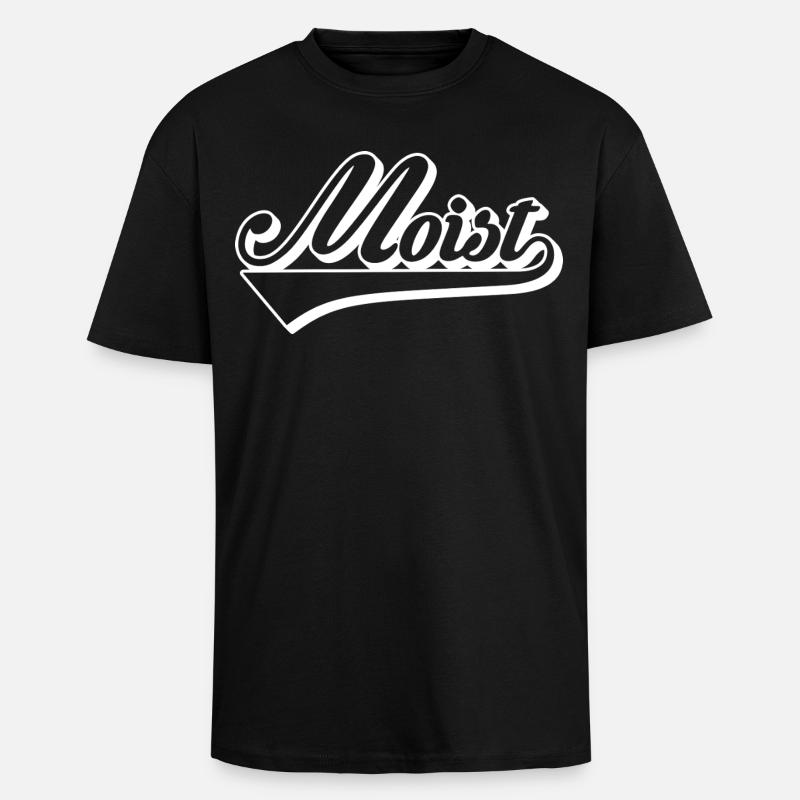 Mobiz Retro Script Logo - Oversized Heavyweight Unisex T-Shirt - Schwarz