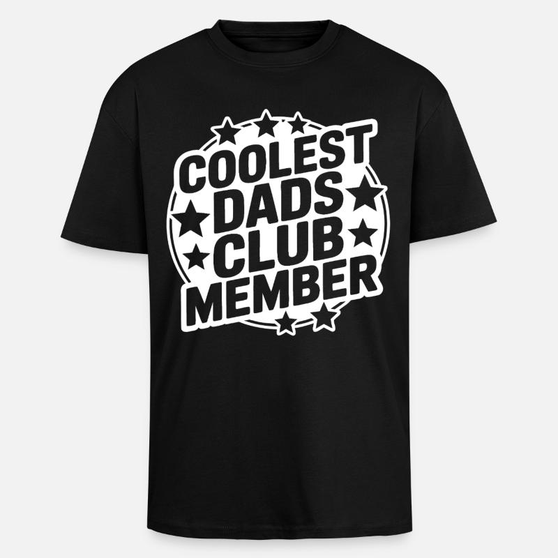 Super Papa Club - T-shirt unisexe oversize épais - noir