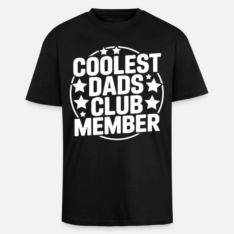 Papa le plus cool - T-shirt unisexe oversize épais - noir