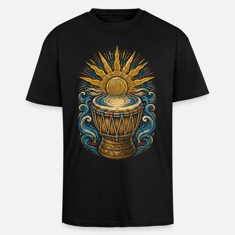 Belize Belizean Root - Unisex Oversized Heavyweight T-shirt - black