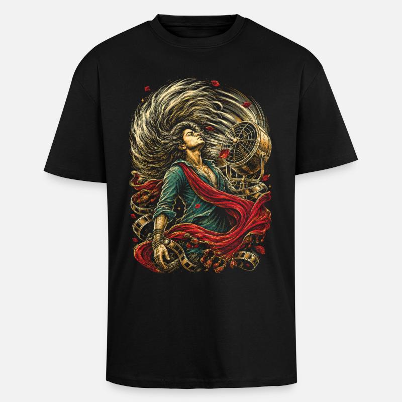 Bollywood - T-shirt unisexe oversize épais - noir
