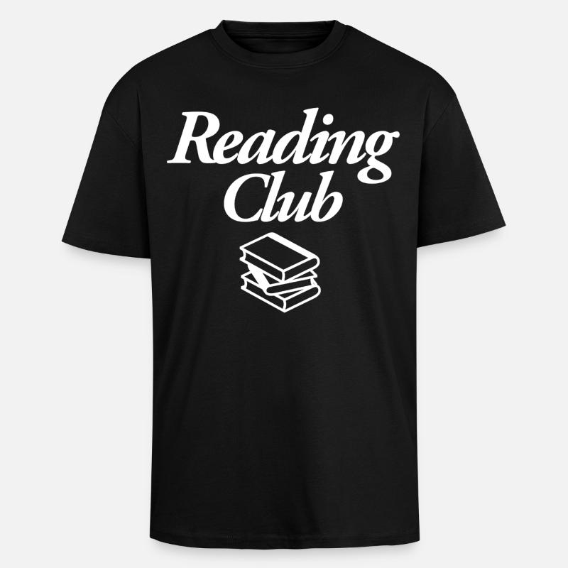 Club de lecture - T-shirt unisexe oversize épais - noir