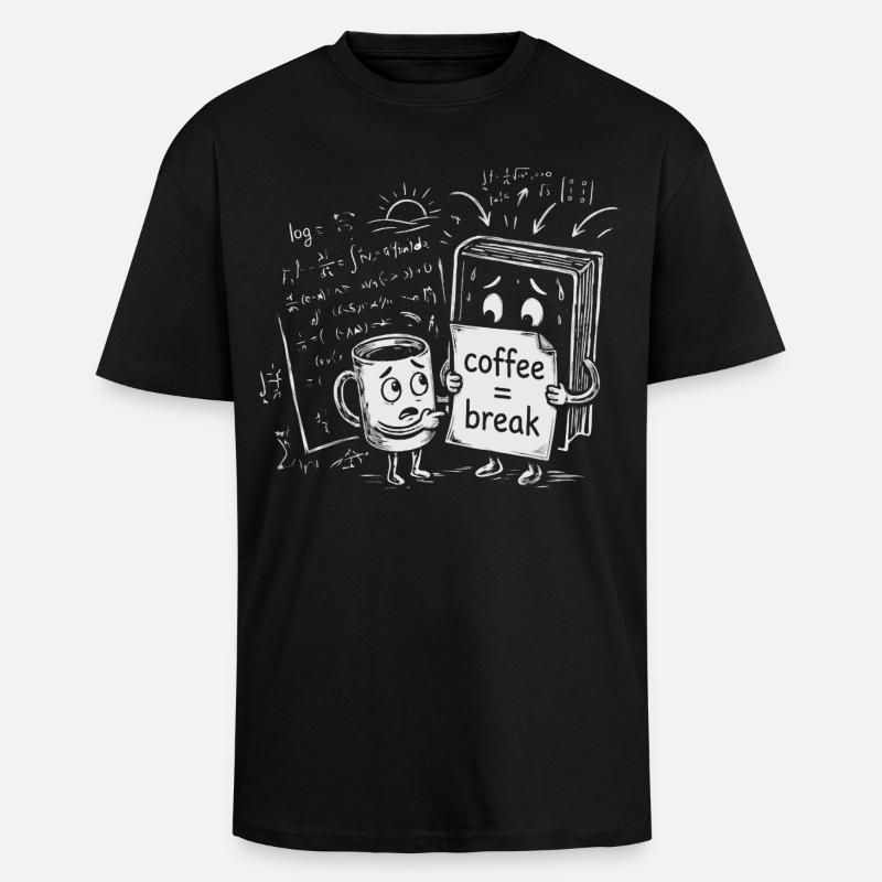 Wissens-Chaos: Coffee Break Büro Geschenk - Oversized Heavyweight Unisex T-Shirt - Schwarz