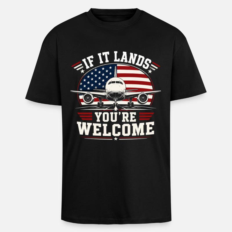 Luftfahrt Techniker Flugzeug Wartung - Oversized Heavyweight Unisex T-Shirt - Schwarz