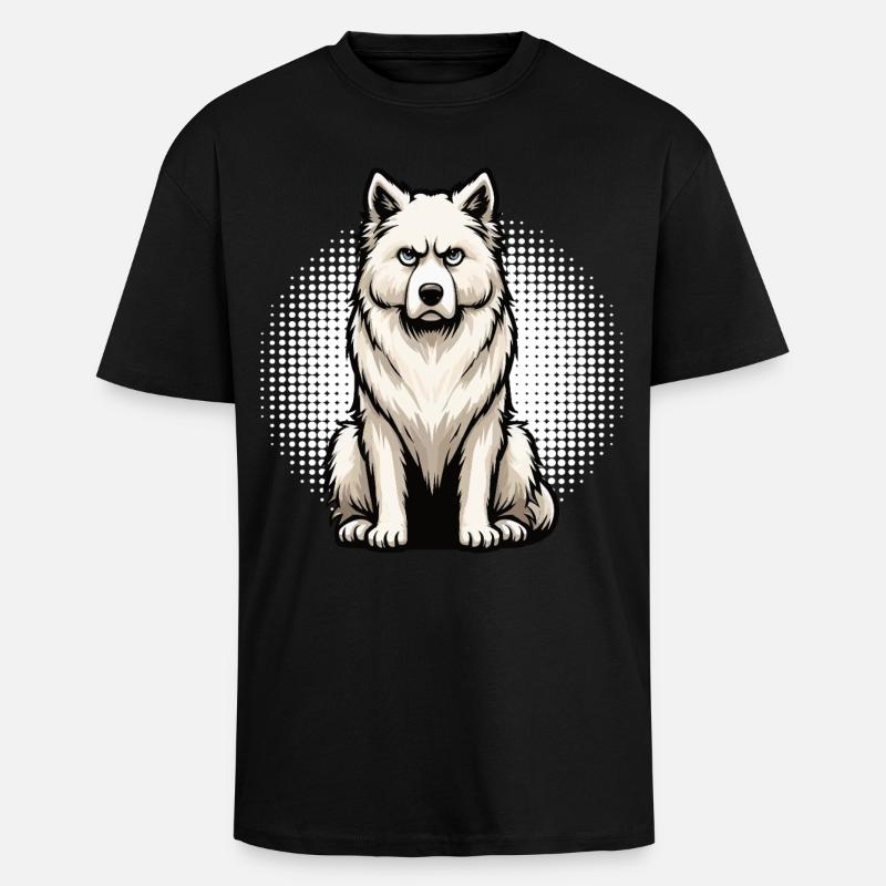 Weißer Schäferhund Schäferhund Schäferhunde - Oversized Heavyweight Unisex T-Shirt - Schwarz