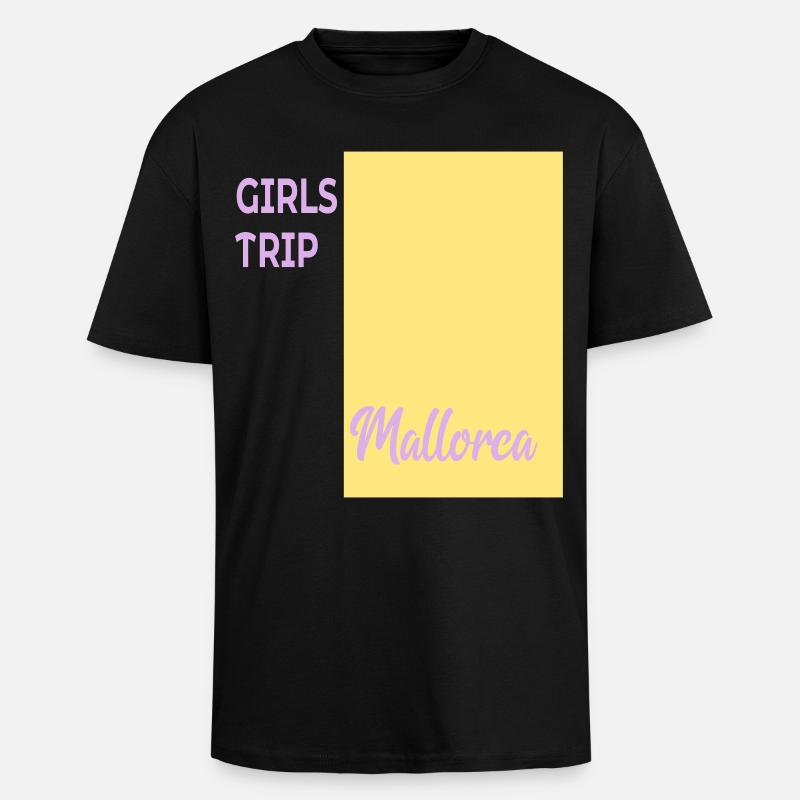 Mädchen Mallorca - Oversized Heavyweight Unisex T-Shirt - Schwarz