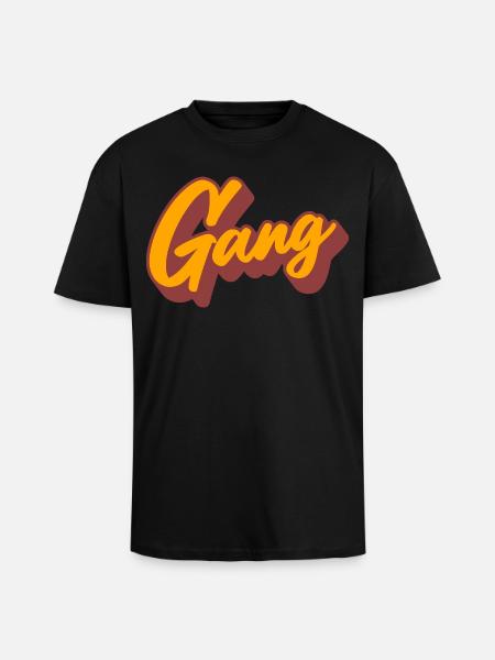 engrenage - T-shirt unisexe oversize épais - noir