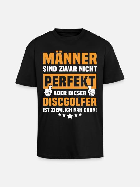 Lustige Discgolfer Sprüche - Oversized Heavyweight Unisex T-Shirt - Schwarz