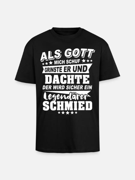 Schmied - Oversized Heavyweight Unisex T-Shirt - Schwarz