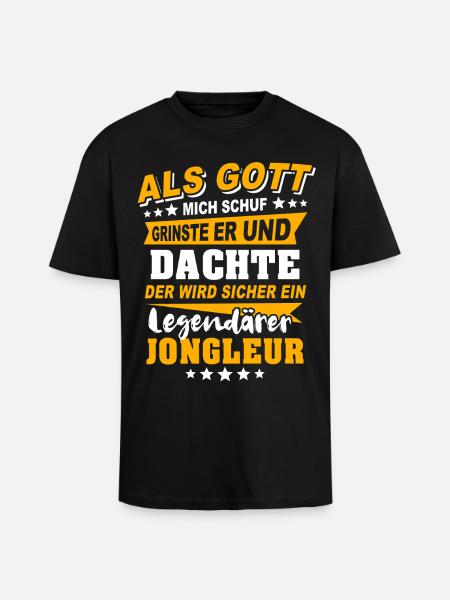 Juggling jugglers - Unisex Oversized Heavyweight T-shirt - black