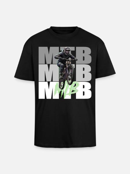 MTB - Oversized Heavyweight Unisex T-Shirt - Schwarz