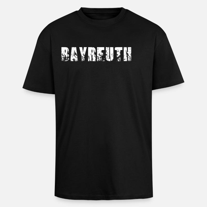Bayreuth - Oversized Heavyweight Unisex T-Shirt - Schwarz