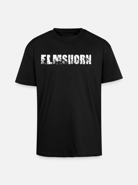 Elmshorn - Oversized Heavyweight Unisex T-Shirt - Schwarz