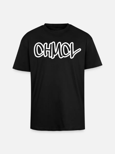 Abstraktes Farbenspiel Design - Oversized Heavyweight Unisex T-Shirt - Schwarz