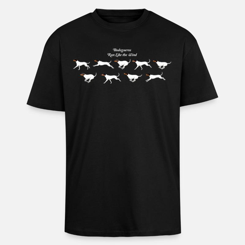 Les Bodegueros courent comme le vent - T-shirt unisexe oversize épais - noir