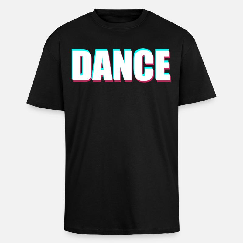 Danser - T-shirt unisexe oversize épais - noir