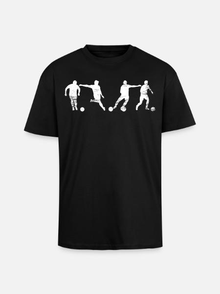 Footballeur - T-shirt unisexe oversize épais - noir