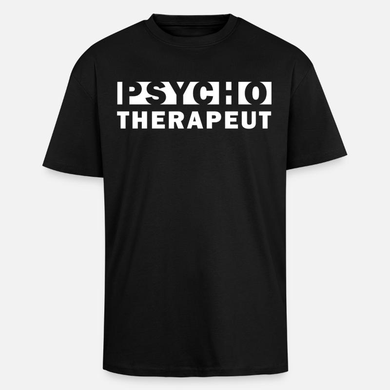 Psychotherapeut – Geschenkidee - Oversized Heavyweight Unisex T-Shirt - Schwarz