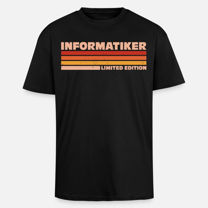 Informatiker Informatikerin Informatik - Oversized Heavyweight Unisex T-Shirt - Schwarz