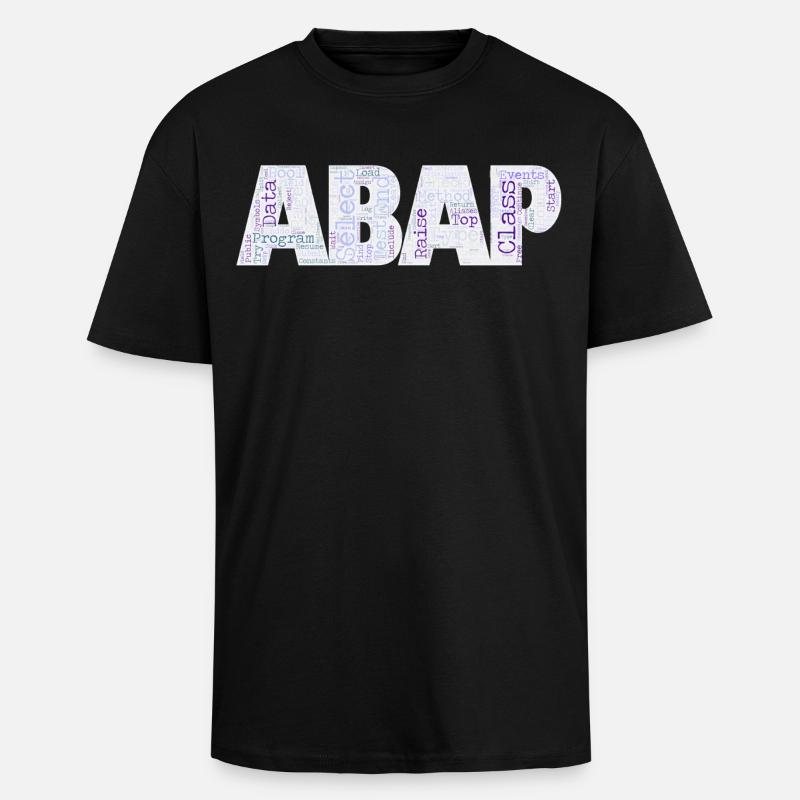 ABAP - Oversized Heavyweight Unisex T-Shirt - Schwarz