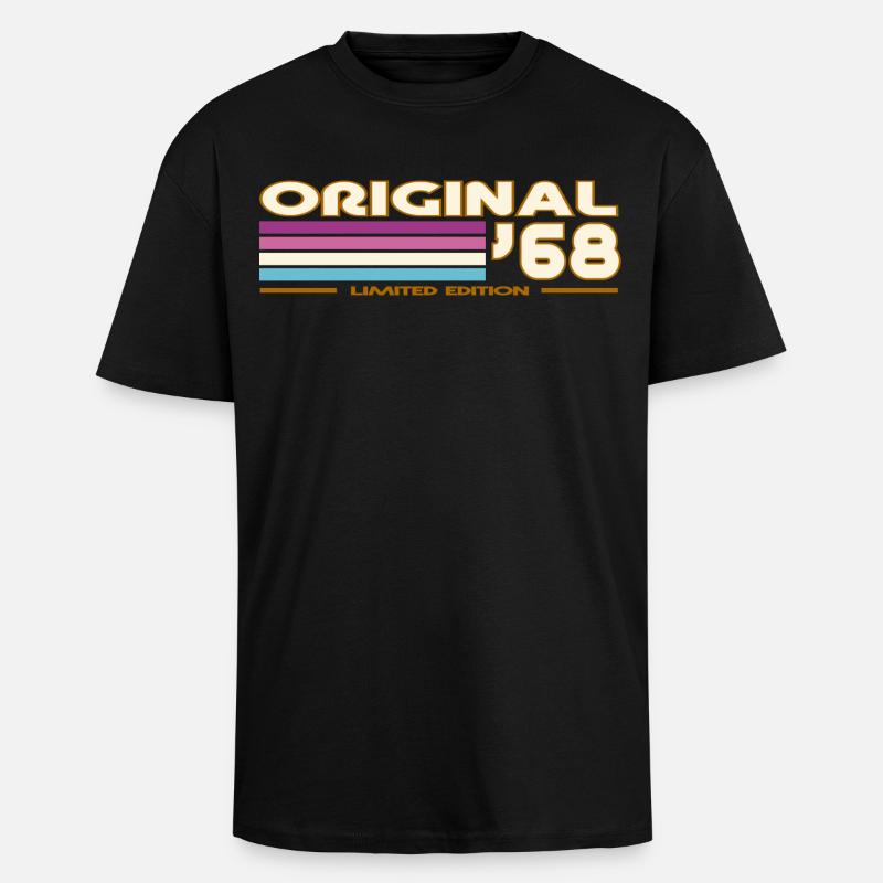 1968 - Unisex Oversized Heavyweight T-shirt - black