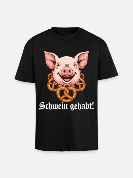 Pig had ! - Unisex Oversized Heavyweight T-shirt - black