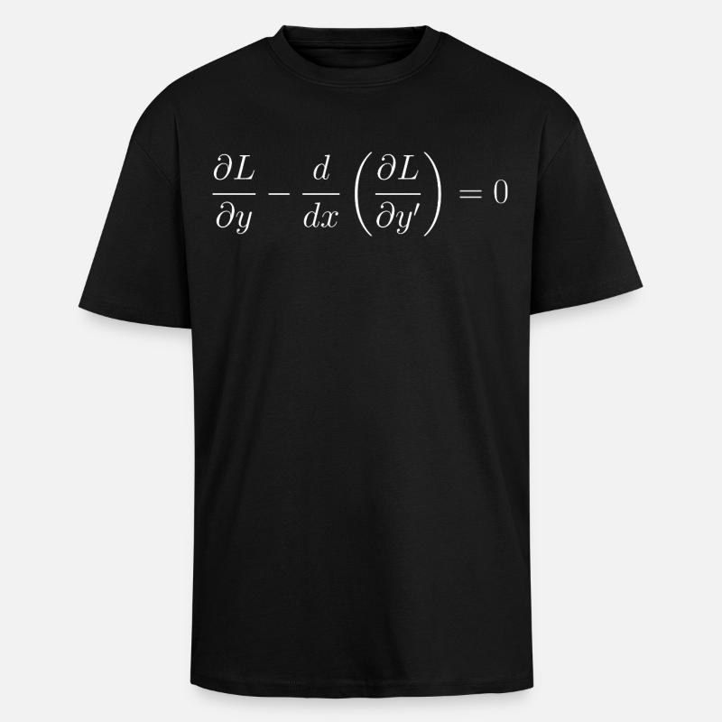 Euler-Lagrange-Gleichungsfundamentalphysik - Oversized Heavyweight Unisex T-Shirt - Schwarz