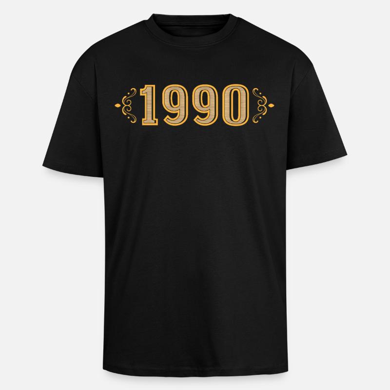 Legende seit 1990 Retro 1990 - Oversized Heavyweight Unisex T-Shirt - Schwarz
