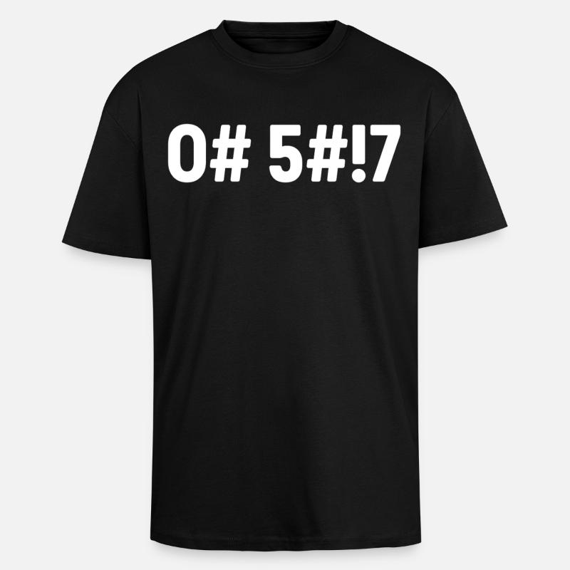 Oh Scheiße, codiert - Oversized Heavyweight Unisex T-Shirt - Schwarz