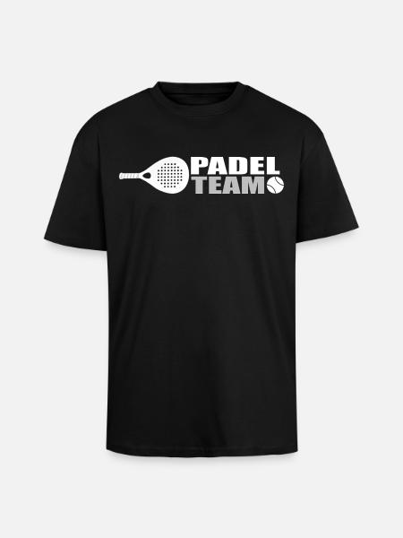 Padel-Team - Oversized Heavyweight Unisex T-Shirt - Schwarz