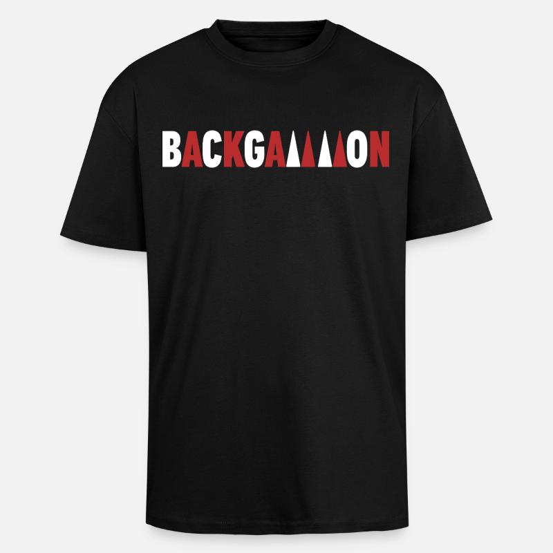Backgammon - Oversized Heavyweight Unisex T-Shirt - Schwarz