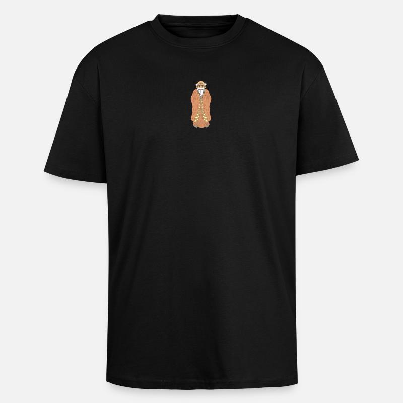Zen-Meister – Weiser Mann mit Bart - Oversized Heavyweight Unisex T-Shirt - Schwarz