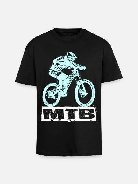 Vélo VTT - T-shirt unisexe oversize épais - noir