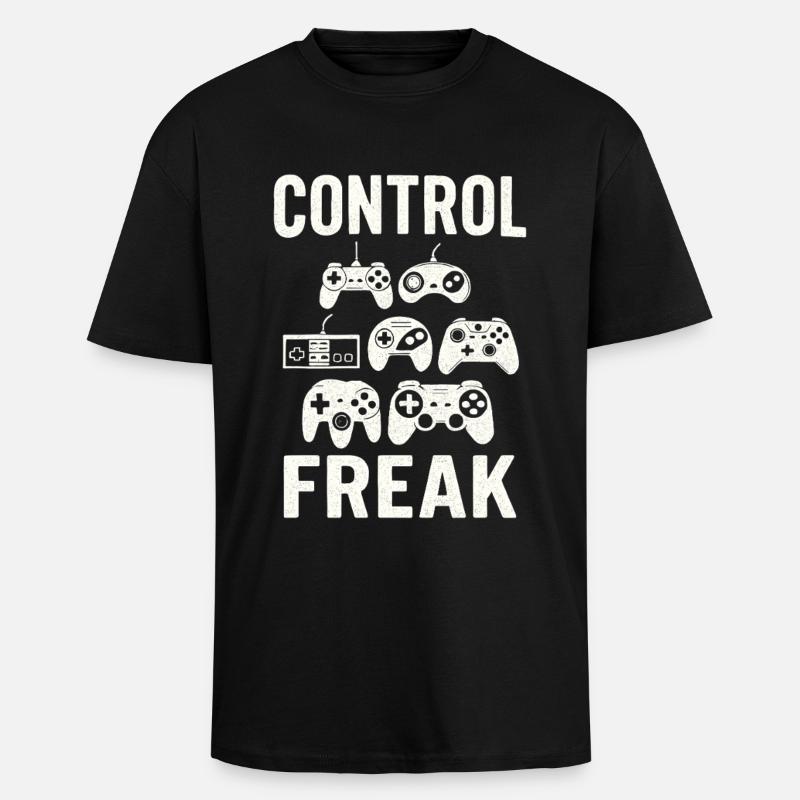 Controller Zocken Gaming Freak - Unisex Oversized Heavyweight T-shirt - black