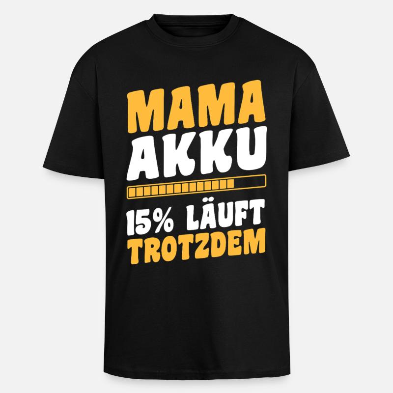 Mutter Team Mama - Oversized Heavyweight Unisex T-Shirt - Schwarz