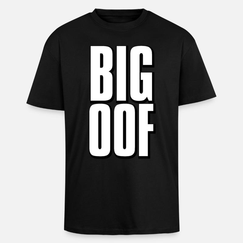 Großes oof Meme - Oversized Heavyweight Unisex T-Shirt - Schwarz