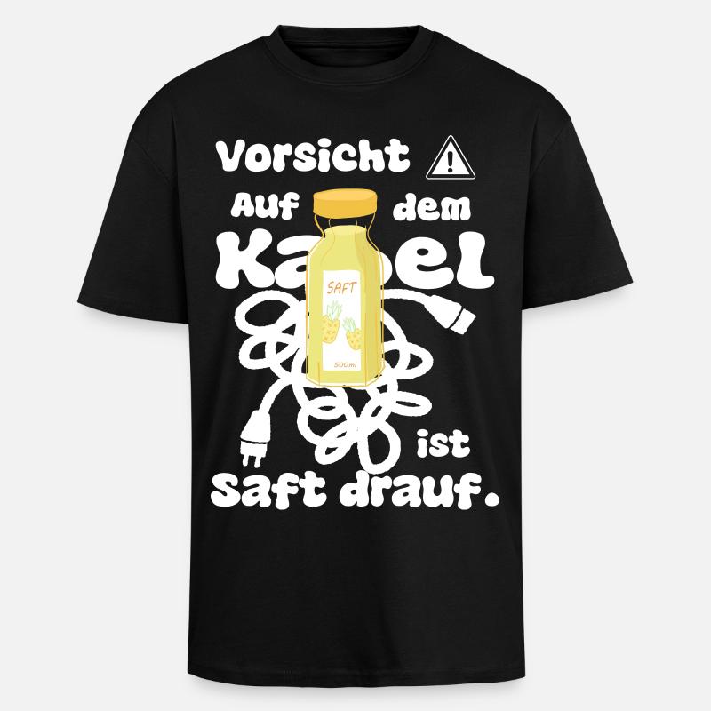 Lustiger Elektriker Spruch - Oversized Heavyweight Unisex T-Shirt - Schwarz