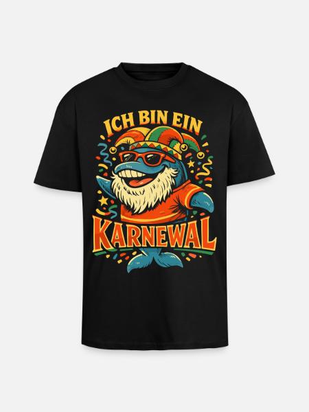 Kölner Karneval Fasching Karnewal Geschenk  - Oversized Heavyweight Unisex T-Shirt - Schwarz